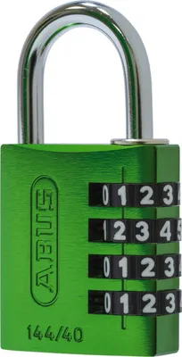 Produktbild von ABUS Zahlen-Vorhangschloss 144/40 Lock-Tag Aluminium, grün