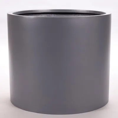 Produktbild von Elegant Einrichten | Pflanzkübel | Fiberglas | zylindrisch | D80xH70cm | Anthrazit-Metallic