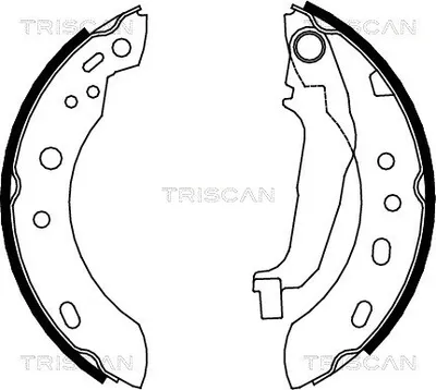 Produktbild von TRISCAN 8100 14001 Bremsbackensatz Hinten
