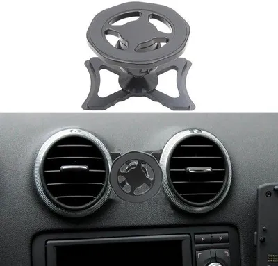 Image de Support de téléphone en aluminium pour voiture, noir - pièce unique