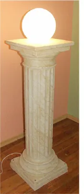 Produktbild von Design Säulenlampe Leuchten Leuchte Lampenschirm Dekolampe Säule Lampe 6854