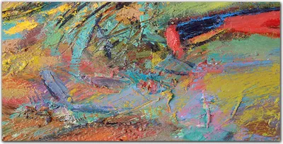 Produktbild von Coloray - Bild aus Glas - Glasbilder - 100 x 50 cm - Gehärtetes Glas Glasblock mit Bild Küche Wohnzimmer Wanddekoration Dekoration - Die Mischung Aus Farbe