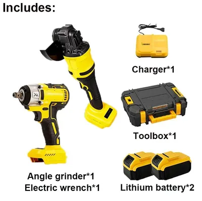Produktbild von Akku-Schlagschrauber - 345H - 350 Nm Max. Drehmoment - 21 V - Bürstenloser Motor - 3300 U/min - 2 Akkus