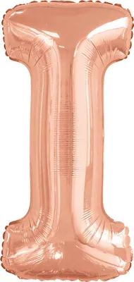 Obrázok produktu pre Fóliový balón písmeno I ružové zlato - 88 cm