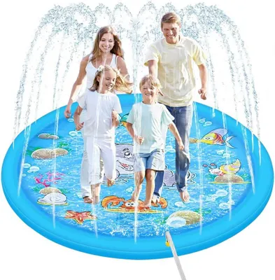 Produktbild von Wasserspritzmatte 170 cm, für Kinder und Hunde, Wassersprinkler