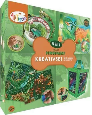 Produktbild von ARTISTA - Kreativset Dinosaurier 4in1