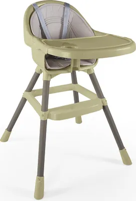 Produktbild von Kinderhochstuhl mit Tresen, Polsterung, Esstablett, hellgrün, 90x70x60 cm