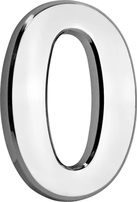 Zdjęcie produktu dla Numer domu samoprzylepny ABS 70x100mm srebrny #0