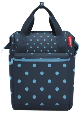Image de KLICKfix sac ROOMY GT 25x40x17cm, bleu à pois, 12ltr,1000g, bleu foncé