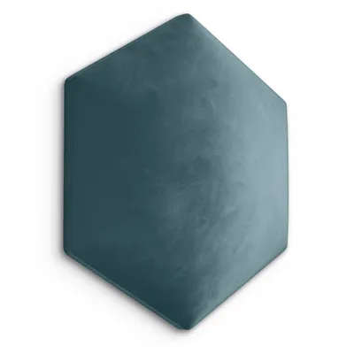 Immagine prodotto di Pannello imbottito Muralo CUSCINO DA PARETE HEXAGON pannello da parete imbottitura letto testiera da parete colore mare 30 cm x 26 cm