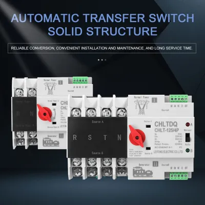 Obrázek produktu pro Kompaktní automatický přepínač Elektrické přepínače Duální přepínač napájení Solární napájení Typ kolejnice Domácnost Přepínač napájení