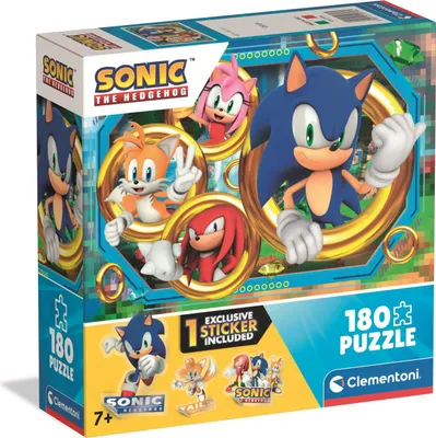 Image de CLEMENTONI Puzzle 180 Super Color Sonic 29796