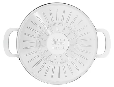 Produktbild von Tefal Jamie Oliver Kitchen Essentials Servierpfanne 25 cm E31471, Edelstahl, Edelstahl, Titan, Edelstahl, Glas, Thermo-Punkt