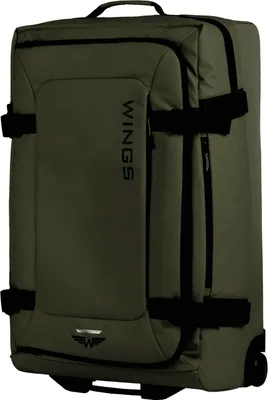 Produktbild von WINGS Große Weiche Reisetasche ROOK, Dunkelgrün, 83L, 2 Räder