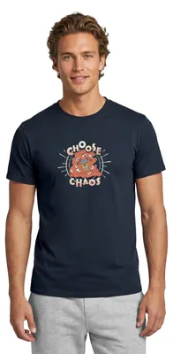 Produktbild von Spreadshirt Minions Motto Choose Chaos Männer T-Shirt, 5XL, Navy