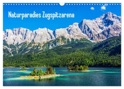 Produktbild von Naturparadies Zugspitzarena (Wandkalender 2027 DIN A3 quer), CALVENDO Monatskalender