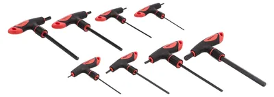 Obrázek produktu pro A. Sada klíčů s vnitřním šestihranem, s T-rukojeťí, 8 kusů, 2 - 10 mm