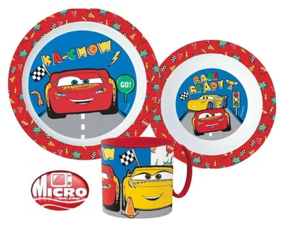 Produktbild von Disney Cars Lets Race Essgeschirr Mikro Kunststoff