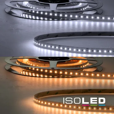 Produktbild von ISOLED LED CRI918/940 Linear10 Flexband Streifen, 24V, 10W+10W, IP20, weißdynamisch, 240 LED/m