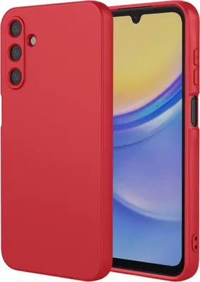 Image de Étui pour Samsung Galaxy A26 - Coque arrière en silicone Phonesta Soft Silk - Rouge