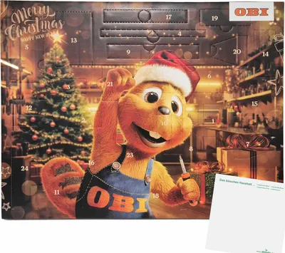 Produktbild von OBI Adventskalender Werkzeuge Adventskalender (Mit 24 Werkzeugen) + usy Block