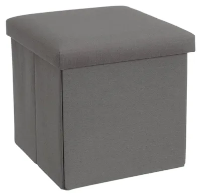 Produktbild von Faltbarer Sitzsack aus MDF und grauem Stoff