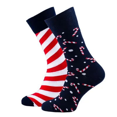 Produktbild von Many Mornings Merry Christmas Socken Sweet Xmas dunkelblau Größe 35-38