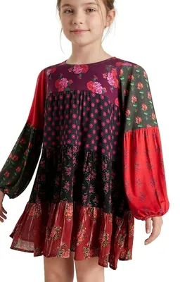 Productafbeelding van Desigual meisjesjurk Celia met bloemenprint, maat 110