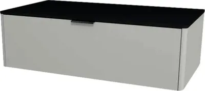 Obrázek produktu pro Koupelnová skříňka pod umyvadlo Devo Lotos ocelově šedá/černá 100 x 31 x 53 cm LF-SUW1S100x31-F105