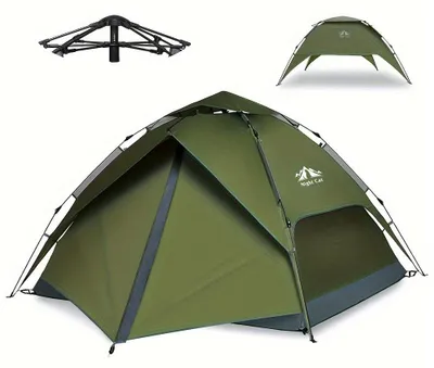 Produktbild von Pop-up-Zelt – Campingzelt – Festivalzelt – Familienzelt – Schneller Aufbau – Geeignet für 4 Personen