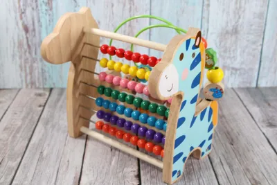 Produktbild von Motorik Spielzeug Giraffe Holzspielzeug