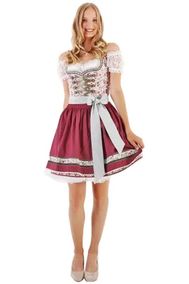 Produktbild von Bundle - Krüger - Damen Trachten Dirndl in rot, Dirndl Savannah (50 cm) (46335-290), Größe:38, Farbe:Rot