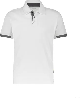 Produktbild von Dassy Poloshirt Traxion 710026 PES44 Gr. M weiß/anthrazitgrau