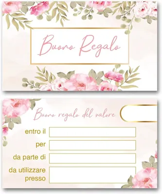 Imagen del producto de Vales personalizables, de 85 x 55 mm, paquete de 50 unidades, para negocios