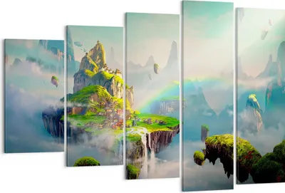 Produktbild von Bild auf Leinwand - Leinwandbild - Abstraktion Natur - 150x100cm - Wand Bild - Wanddeko - Leinwanddruck - Bilder - Kunstdruck - Wanddekoration - Leinwand bilder - Wandkunst - EG150x100-3469