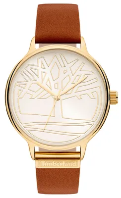 Produktbild von Damenuhr Timberland Armbanduhr Lederarmband TBL15644MYG.04
