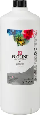 Productafbeelding van Ecoline vloeibare waterverf, fles van 990 ml, kleur: koudgrijs 717