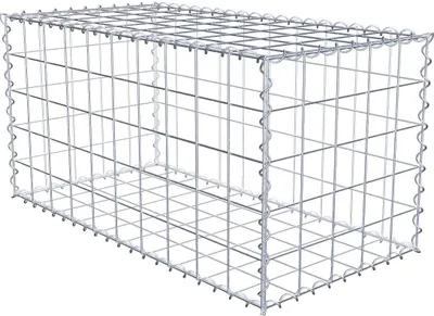 Produktbild von Gabione 100 cm x 50 cm x 50 cm (L x H x T), Maschenweite 10 cm x 10 cm, Spirale