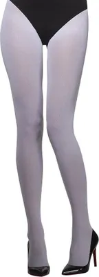 Produktbild von Weiße Nylonstrumpfhose – Klassische Damen Strumpfhose aus Nylon in One Size – Feines Kostümzubehör für Cosplay & Bühnen Fans – Ideal für Karneval, Fasching & Halloween
