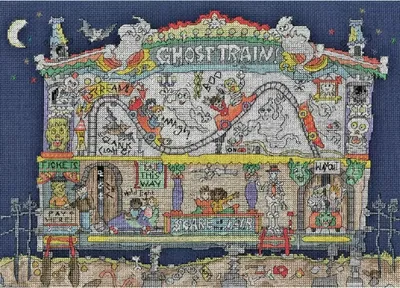 Produktbild von Auslaufmodell Bothy Threads Kreuzstich Stickpackung "Geisterbahn", Zählmuster, XCT46, 36x26cm