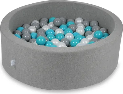 Obrázok produktu pre Sušiak 90x30cm sivý s 200 guľôčkami: tyrkysová, sivá, perleťová