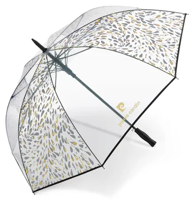 Produktbild von Pierre Cardin Golfschirm transparent mit Metallic-Print, Automatik, Ø 116 cm, windproof