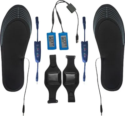 Produktbild von INF Beheizbare Einlegesohlen, wiederaufladbare, batteriebetriebene Fußwärmer, Größe 40-46