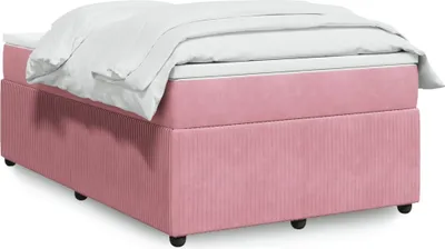 Produktbild von Möbel Boxspringbett mit Matratze Rosa 120x200 cm Samt - Bettrahmen 3285637