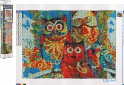 Obrázok produktu pre Norimpex Diamantové maľovanie Sovy 30x40cm