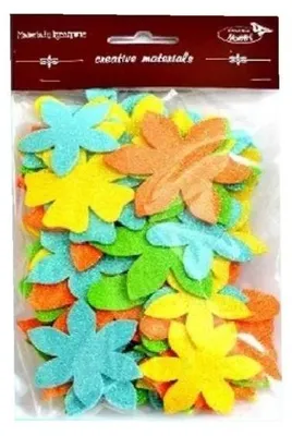 Image de Fleurs pailletées, 60 pièces - Galeria Hobby