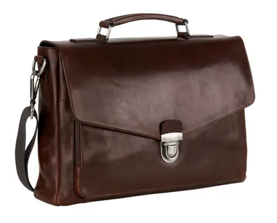 Produktbild von LEONHARD HEYDEN Leder Aktentasche Laptoptasche mit Laptopfach Roma Briefcase 1 Compartment Brown braun