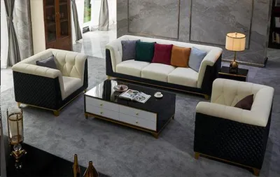 Produktbild von Sofagarnitur Leder Couch Garnituren Design Modern Sofa 3+2+1 Sitzer Sofas Neu