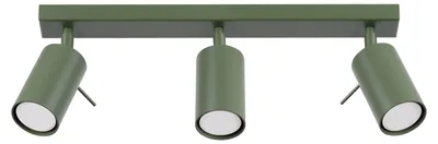 Zdjęcie produktu dla Spot RING zielony oliwkowy 3xGU10x10W metal wym:17x45x6cm IP20 Sollux Lighting