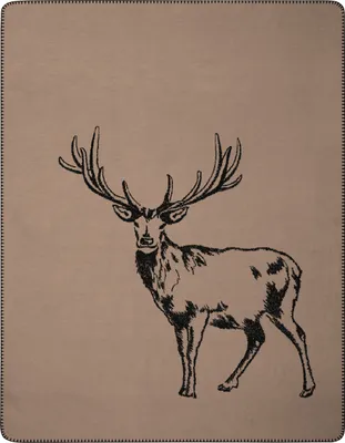 Produktbild von Biederlack Wohndecke Deer mit Zierstich Größe 150 x 200